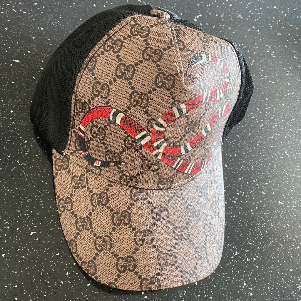 Beige Snake Cap