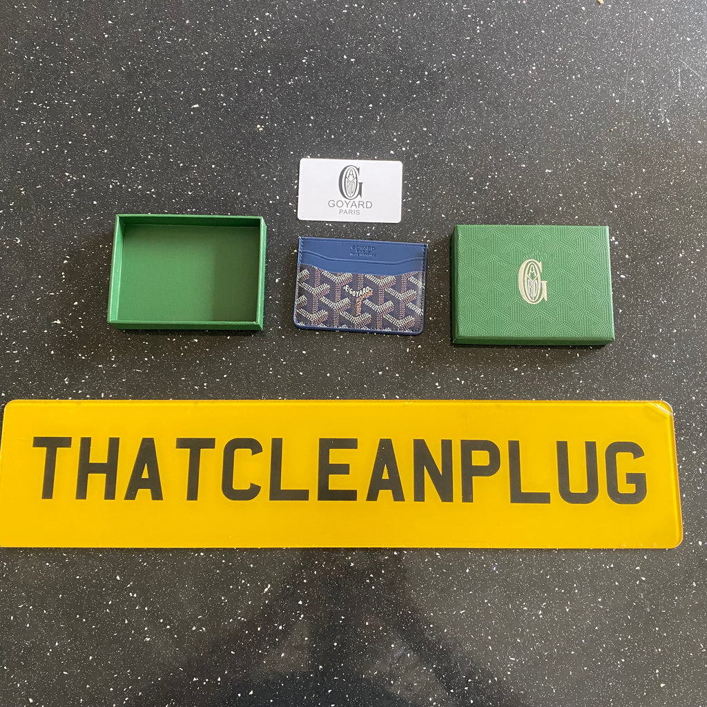 Royal Blue Card Holder with box