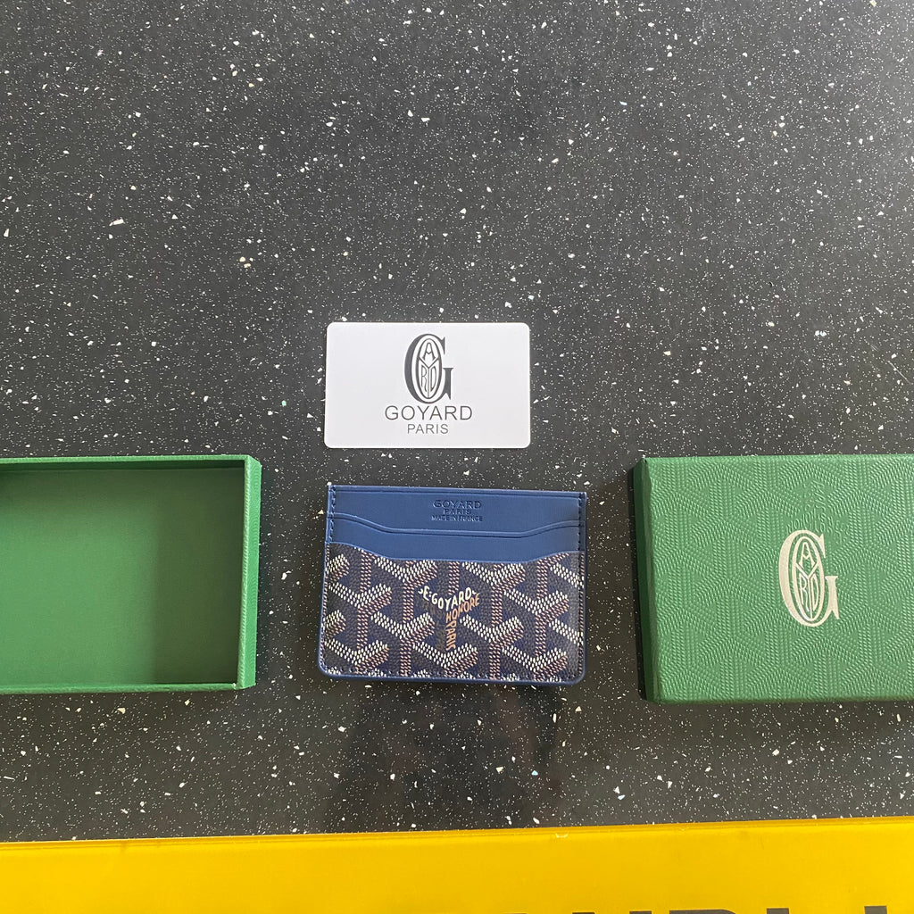 Royal Blue Card Holder with box