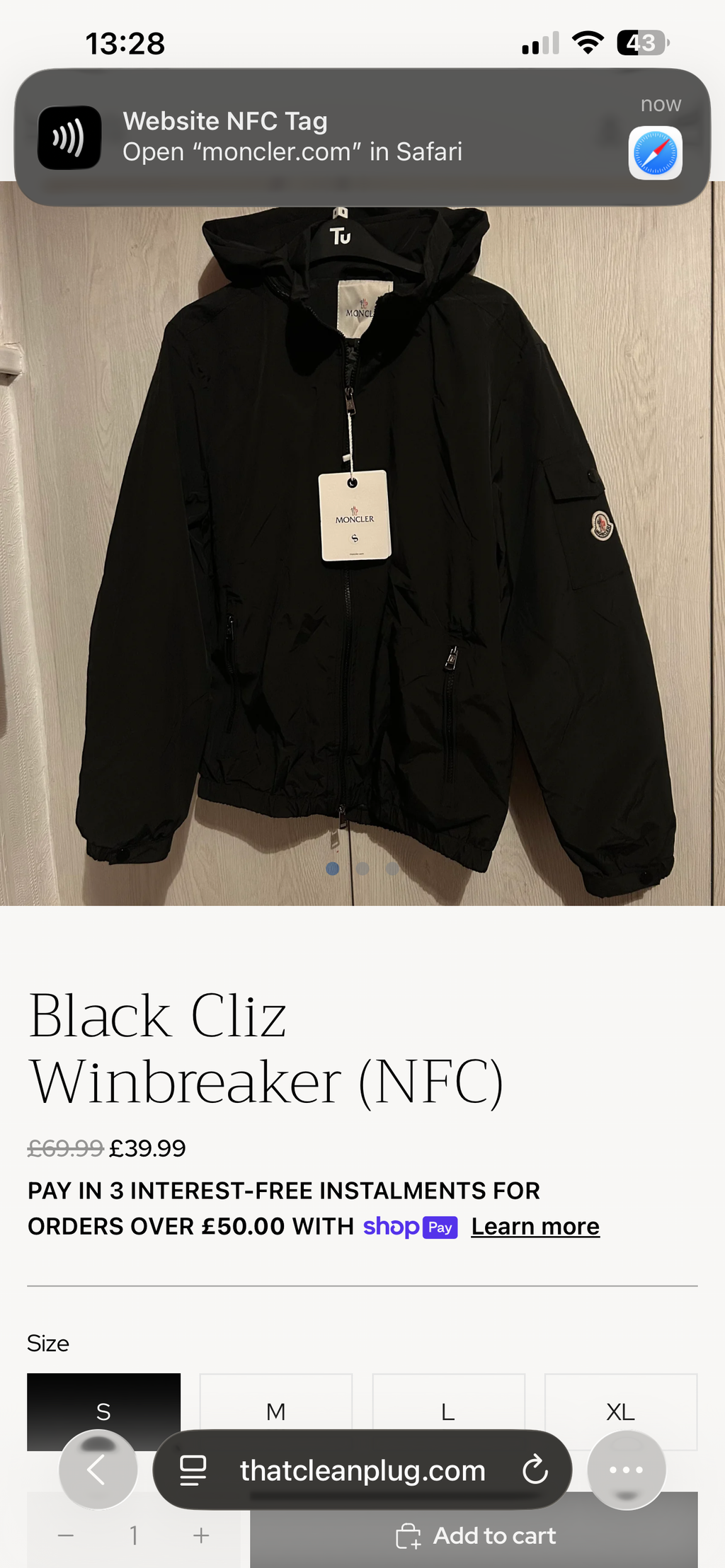 Black Cliz Winbreaker (NFC)
