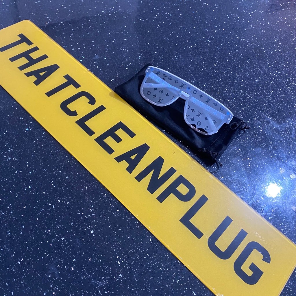 Blue/White Wai Sunglasses