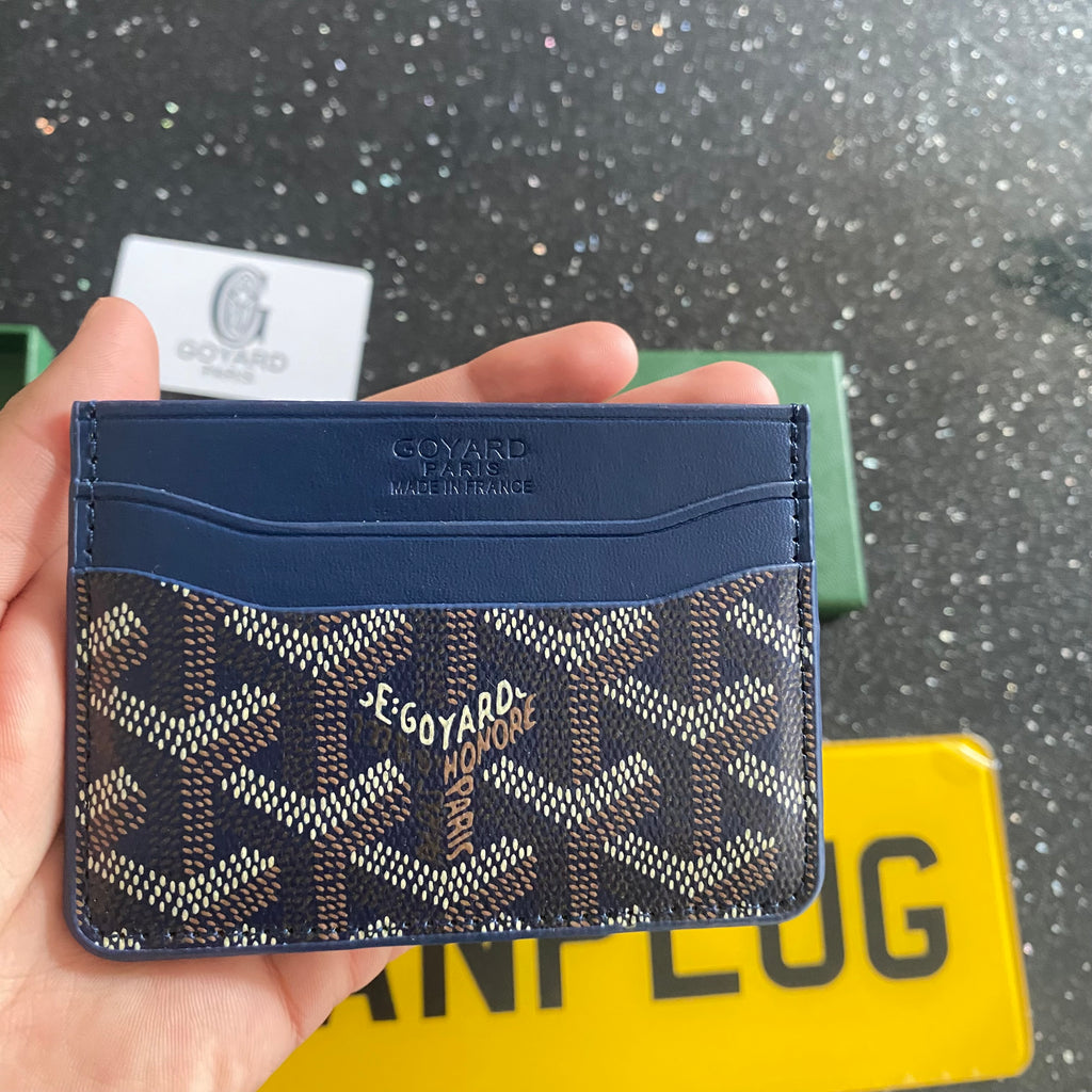 Royal Blue Card Holder with box