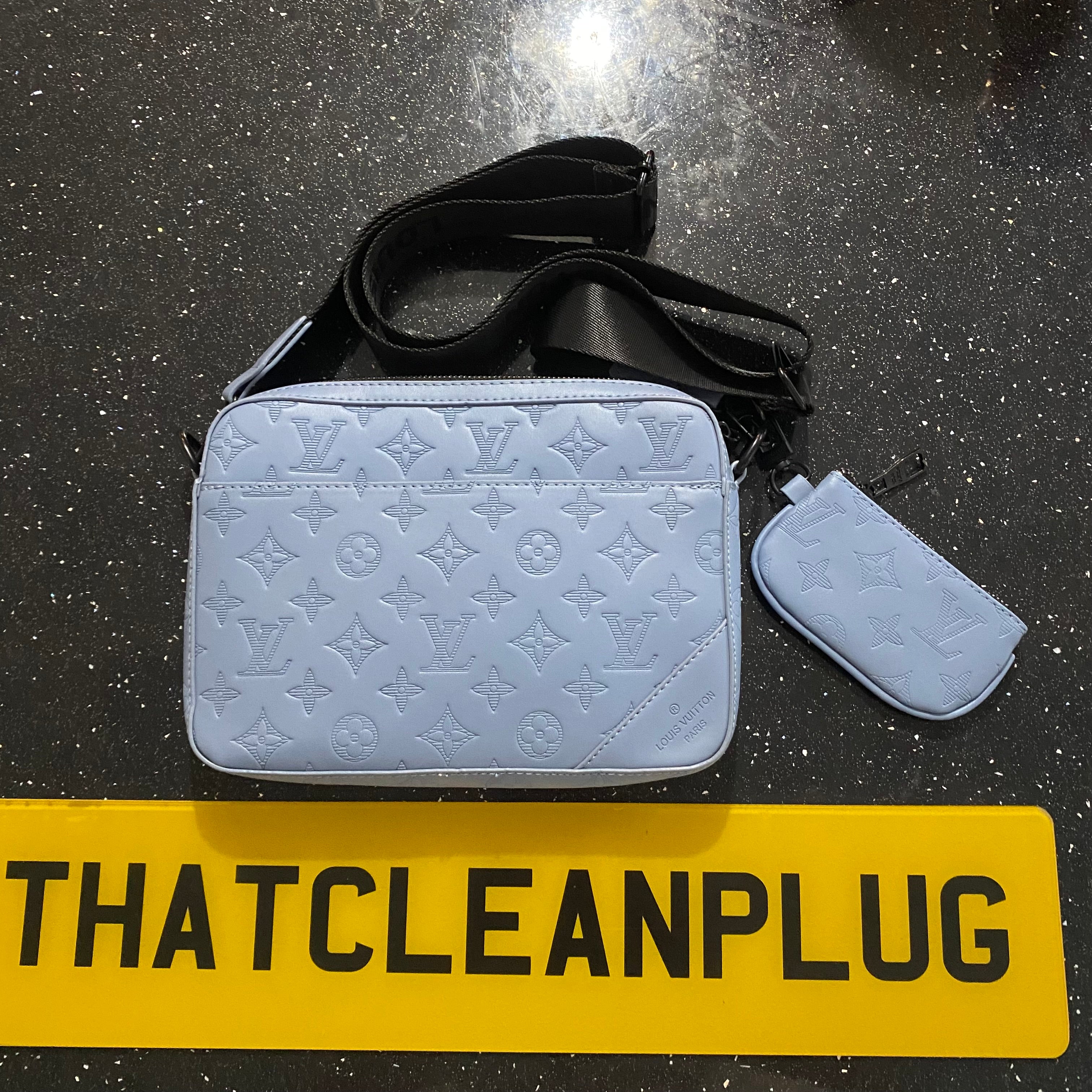 Baby Blue Messenger Bag