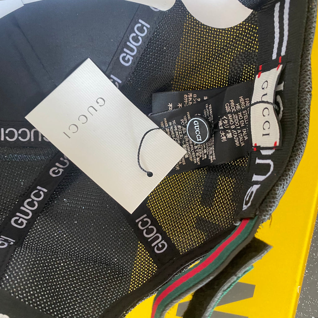 Black Blue Flower Cap