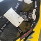 Black Blue Flower Cap