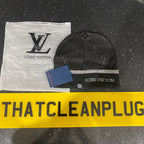 Black Monogram Beanie