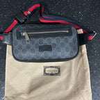 Black Belt Bag with dust bag